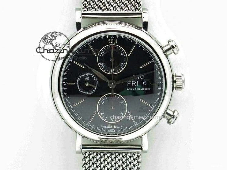 MIROTIME 0414 Portofino SCHAFFHAUSEN SS MKF 1:1 Best Edition Blue Dial On Mesh Bracelet A Versatile 7338